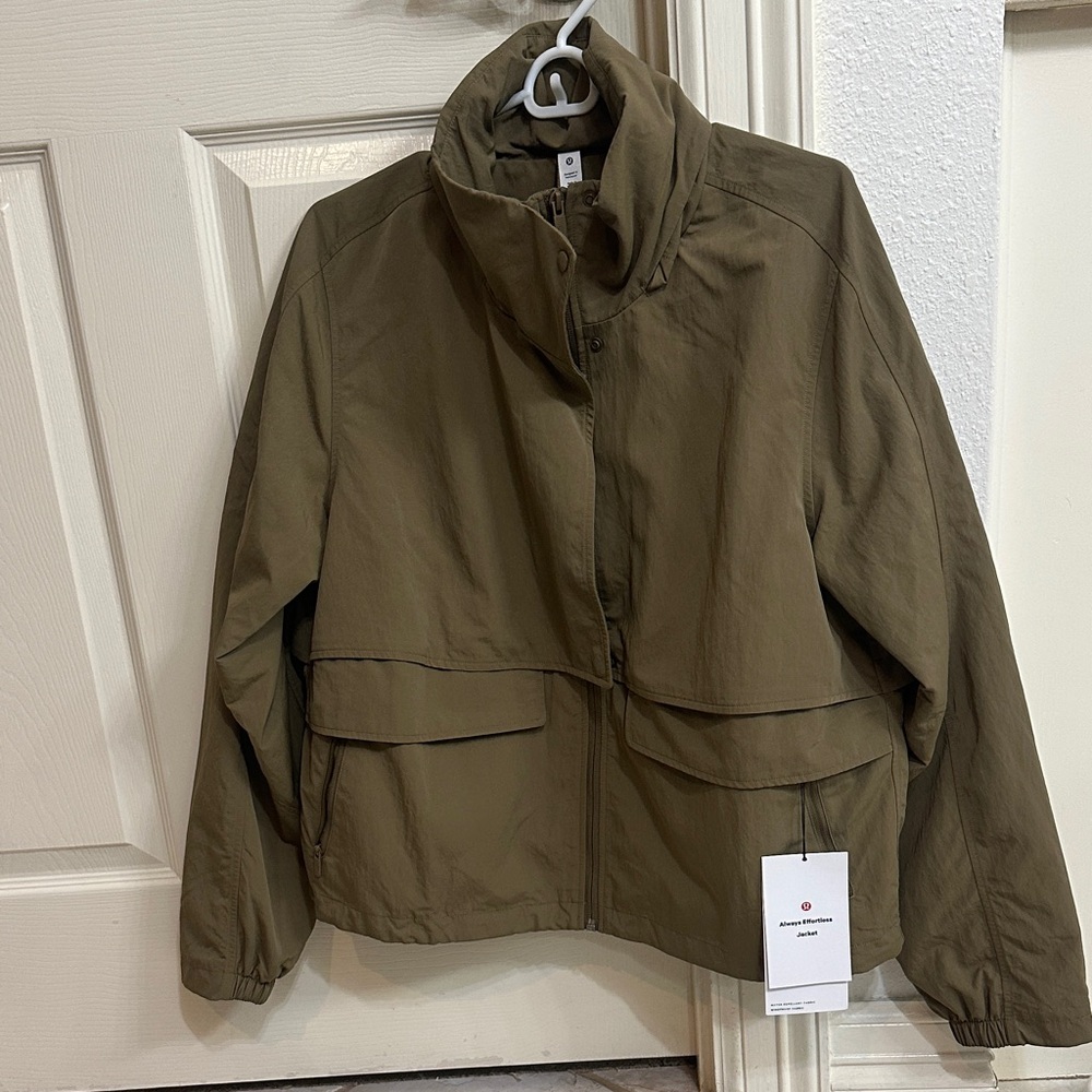 Lululemon always effortless jacket Olive Green NWT